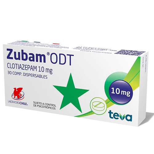 ZUBAM ODT ( CLOTIAZEPAM 10 MG) X 30 COMP