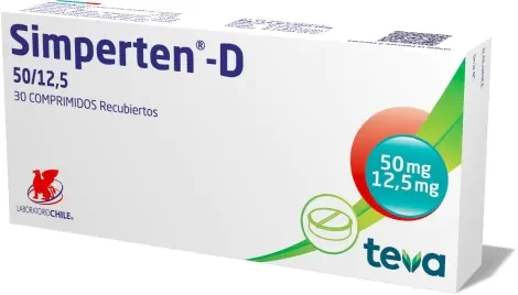 SIMPERTEN D 50/12.5 MG X 30