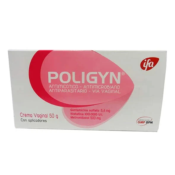 POLIGYN CREMA VAG. 50gr gentamicina/ nistatina 100.000 ui / metronidazol 500mg