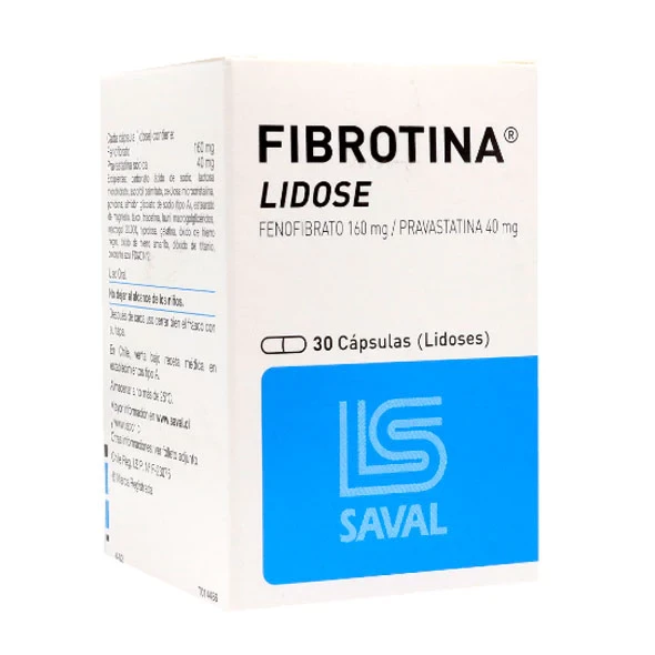 FIBROTINA LIDOSE 160 MG X 30 CAP