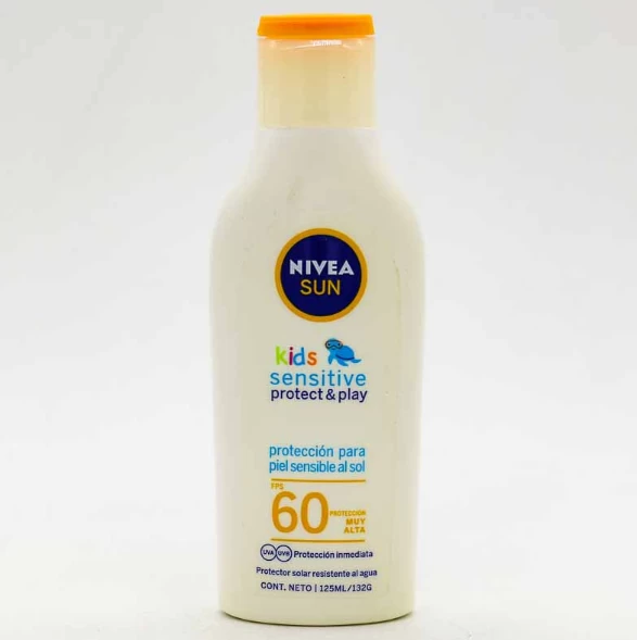 NIVEA SUN F60 BLOQUEADOR SENSITIVE KIDS  X 125 ML REF. 85406