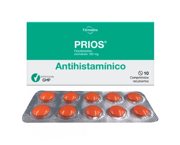 PRIOS FEXOFENADINA CLORHIDRATO X 10 COMP