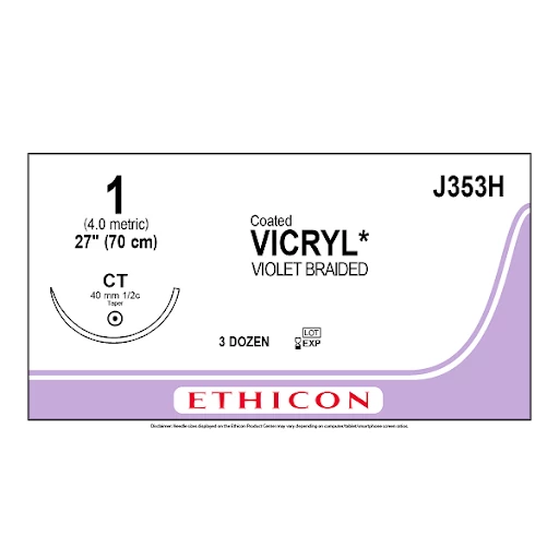 VICRIL # 1 C/A 4.0 CM. J-353 CX 36