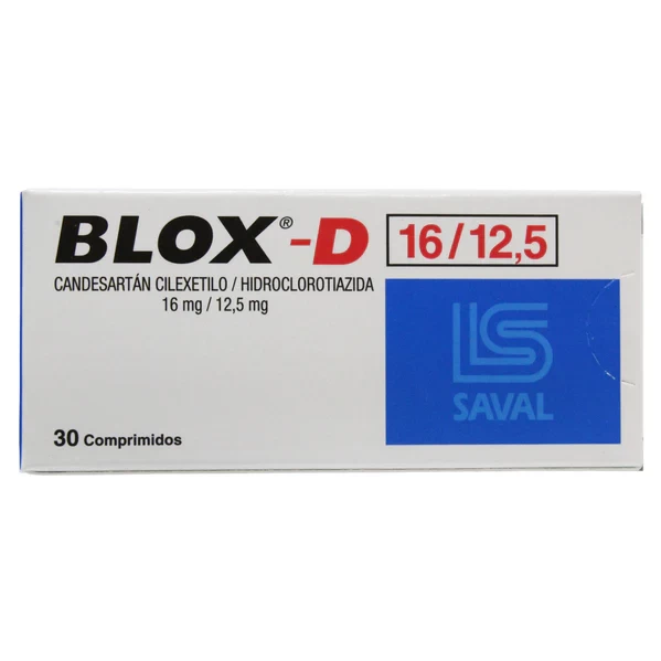 BLOX D 16/12,5 X 30 (CANDESARTAN +Hidroclorotiazida)