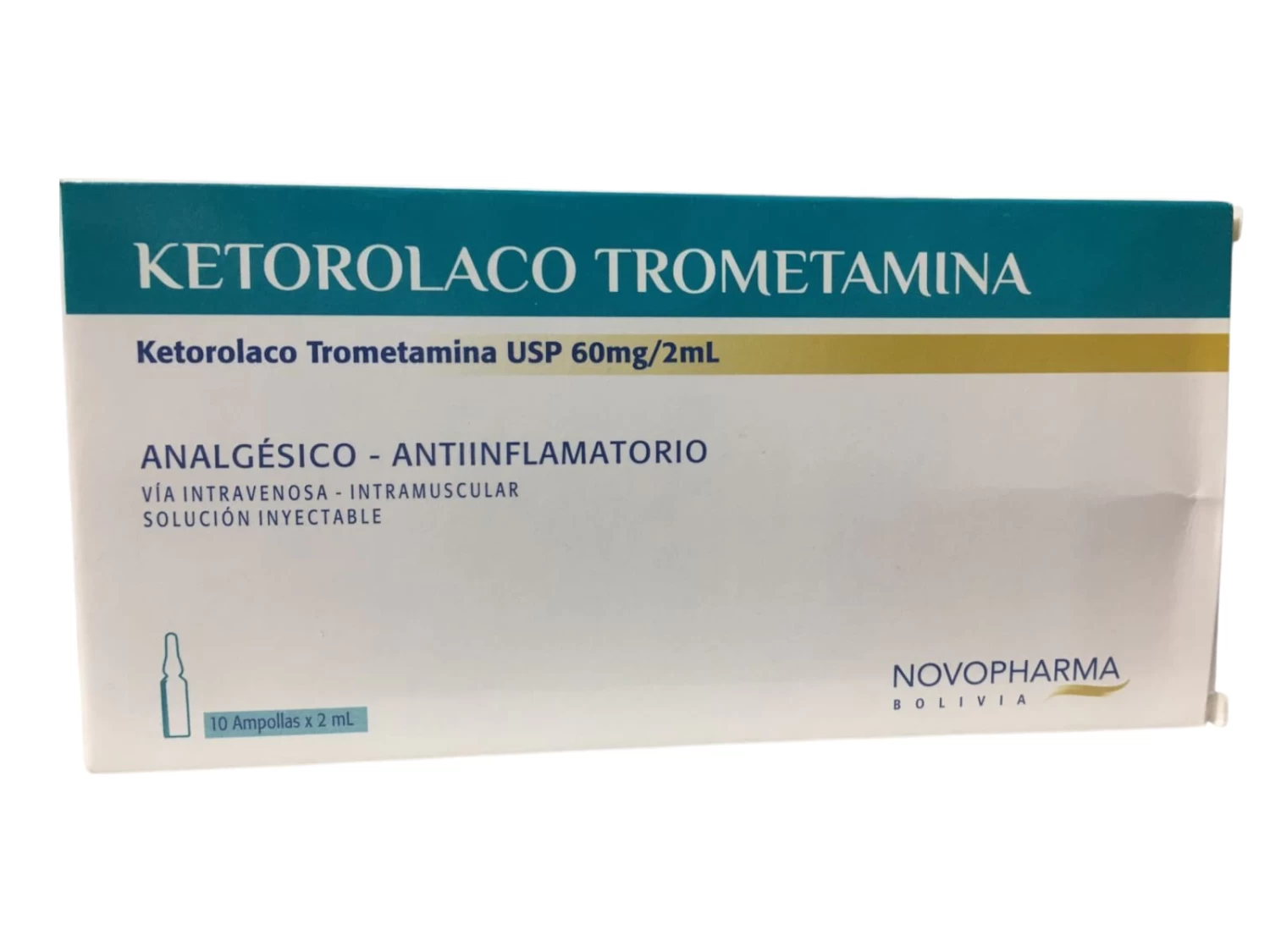 KETOROLACO TROMETAMINA 60 MG/2ML X 10 AMP