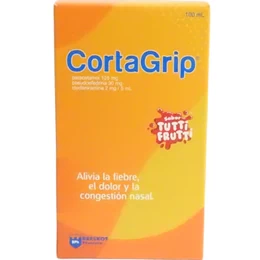 CORTAGRIP  JARABE X 100 ML( PARACETAMOL+PSEUDOEFEDRINA +CLORFENAMINA)