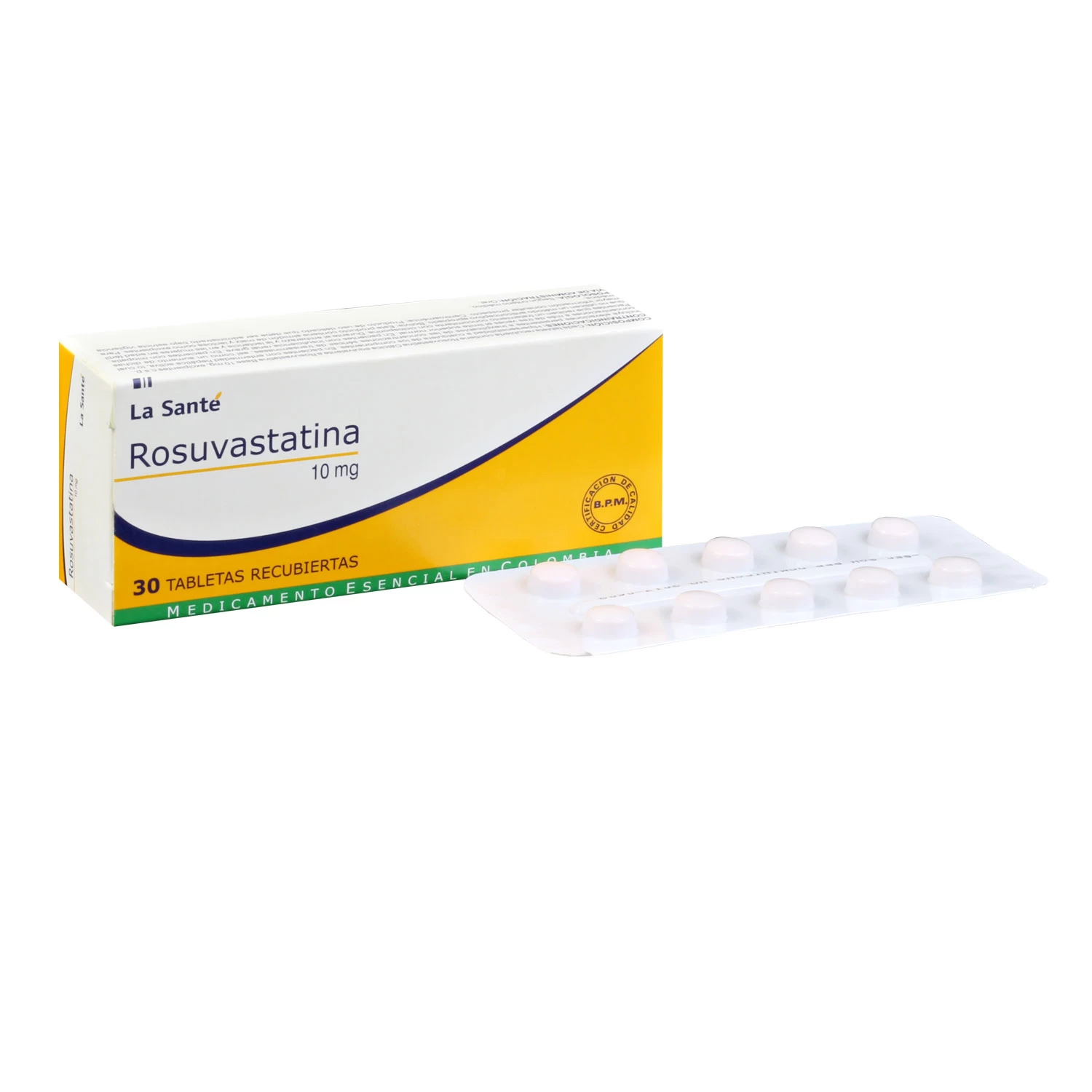 ROSUVASTATINA 10 MG LASANTE