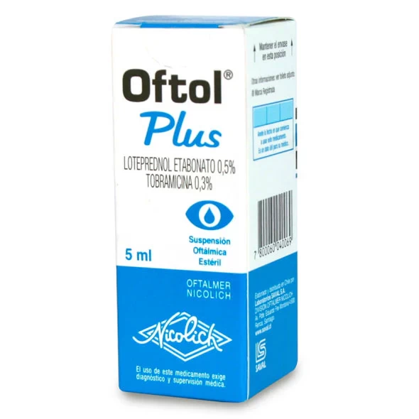 OFTOL PLUS COLIRIO 5 ML (LOTEPREDNOL+TOBRAMICINA