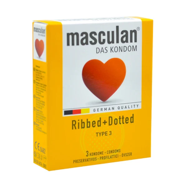 MASCULAN CONDON RIBBED+DOTTED TYPE 3