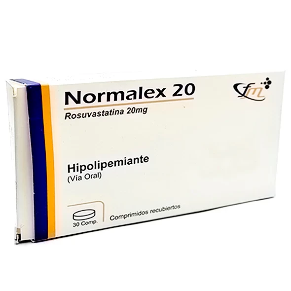 NORMALEX 20 MG X 30 COMP ( ROSUVASTATINA 20 MG)