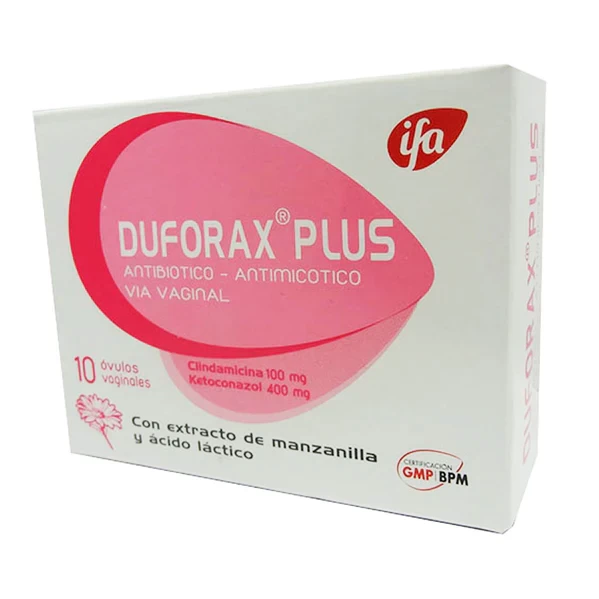 DUFORAX PLUS OVULOS X 10-CLINDA/KETOCONA