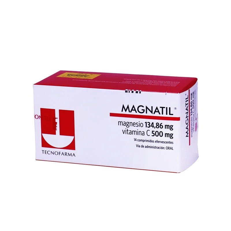 MAGNATIL (MAGNESIO/VITAMINAC 134.86MG/500 MG) EFERVECENTE X 14