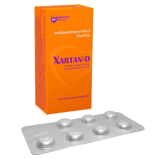 LOSARTAN 50mg+ HIDROCLOROTIAZIDA 12.5mg X 30