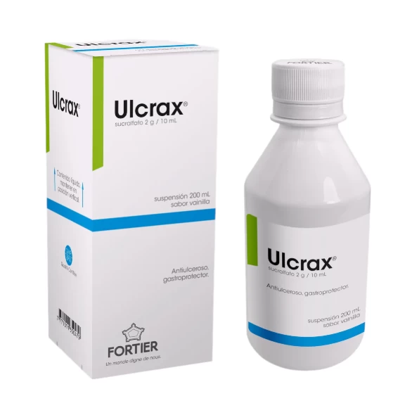 ULCRAX SUCRALFATO 2G/10ML X 200 ML SABOR VAINILLA