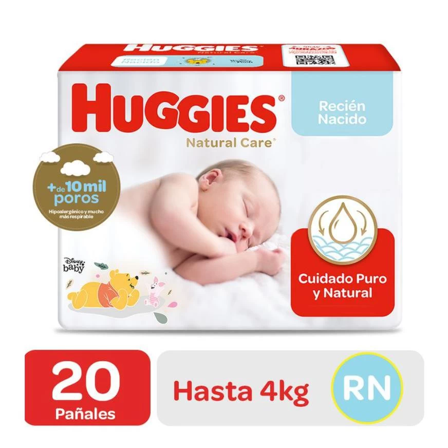 PAÑAL HUGGIES NB/RN RECIEN NACIDO X 20