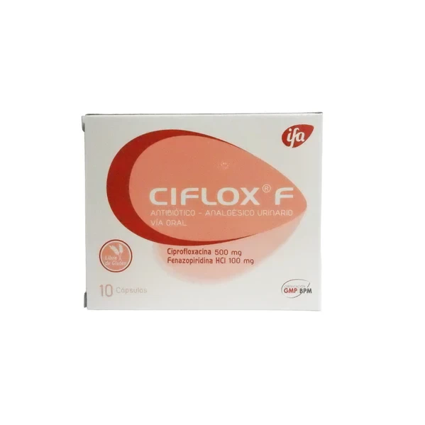 CIFLOX F X 10 CAP (ANTIBIOTICO+ANALGESICO URINARIO)