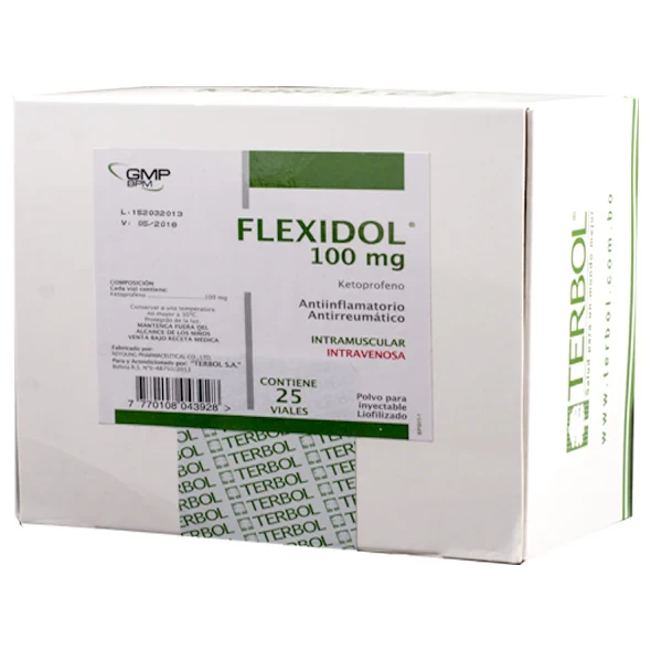 KETOPROFENO FLEXIDOL 100MG IM/IV