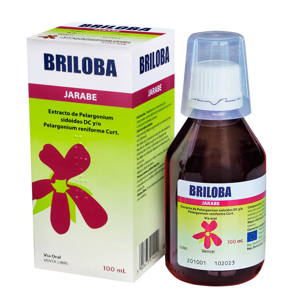 KALOBA -BRILOBA JBE ( EXTRACTO DE PELARGONIUM) X 100 ML