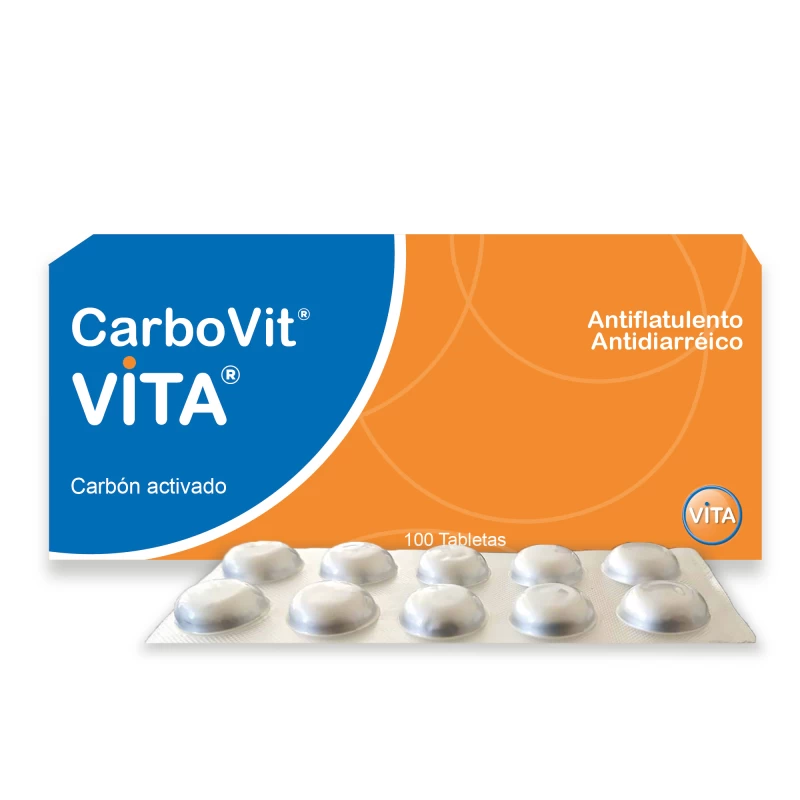 CARBOVIT 250 MG X 100 TAB (CARBON ACTIVADO)