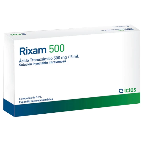 RIXAM 500 MG/5 ML (ACIDO TRANEXAMICO) X 5 AMP