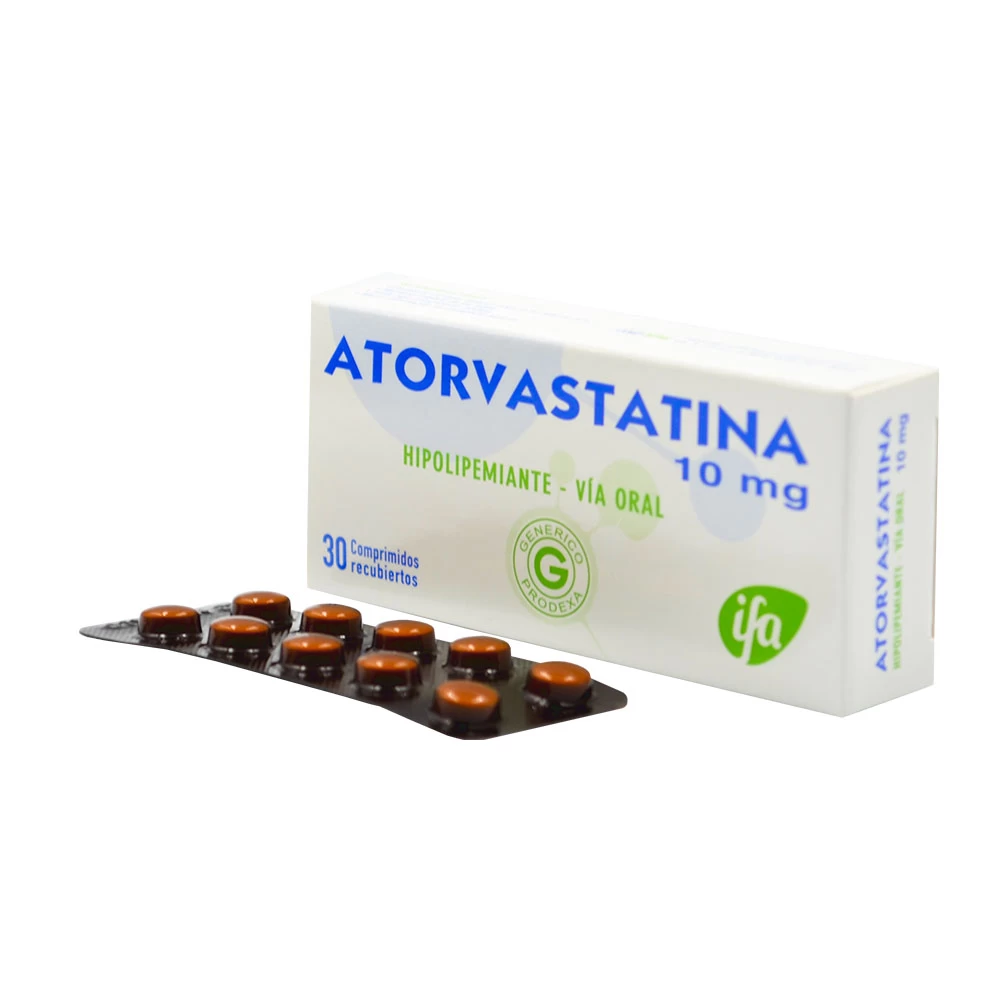 ATORVASTATINA 10 MG PRODEXA X 30 COMP