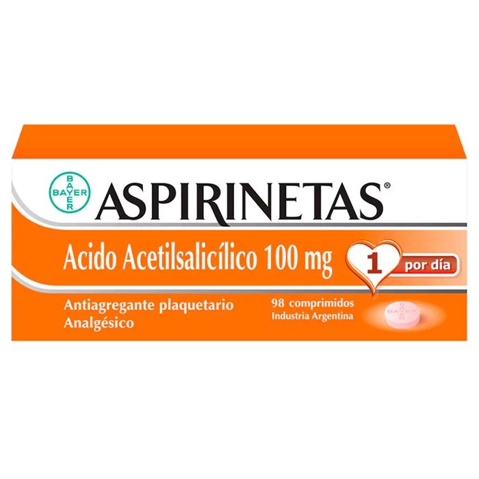 ASPIRINETA P/NIÑO 100 MG X 98