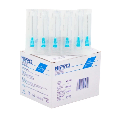AGUJA HIPODERMICA 23G X 1/2 X 100 UNID