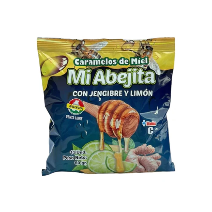 PASTILLAS MI ABEJITA (JENGIBRE Y LIMON) 60 GR