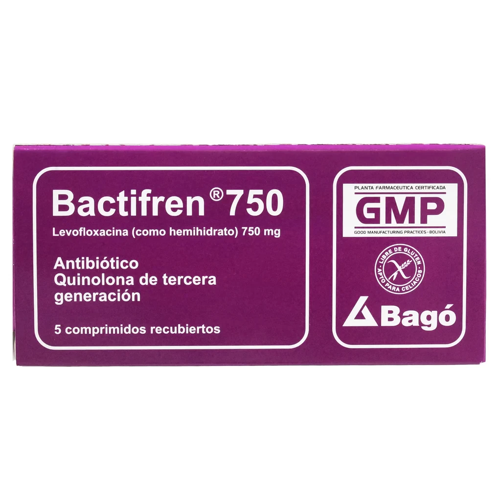 BACTIFREN 750 MG X 5 (LEVOFLOXACINA)