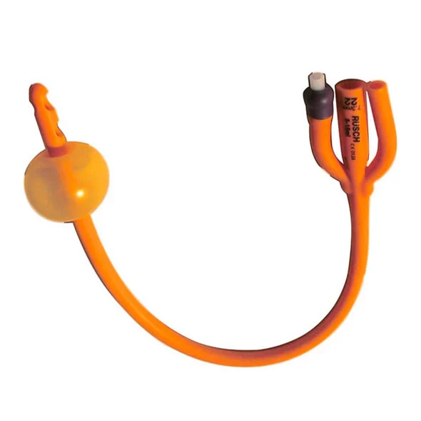 SONDA FOLEY D/3 VIAS PUNTA CURVA N°24 FR BALON 50 ML 100% SILICONADA