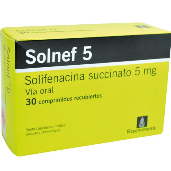 SOLNEF 5 MG X 30 SOLIFENACINA