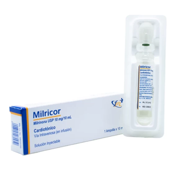 MILRICOR ( MILRINONA USP 10MG/10 ML) CARDIOTONICO