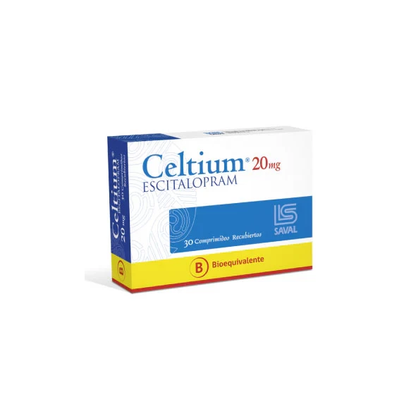 CELTIUM 20 MG X 30 ESCITALOPRAM