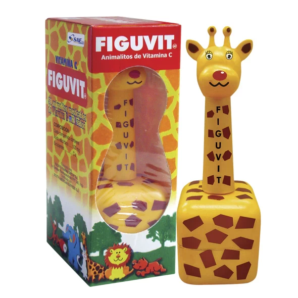 FIGUVIT 100 MG X 50 JIRAFA/LORO (VIT C MASTICABLE)