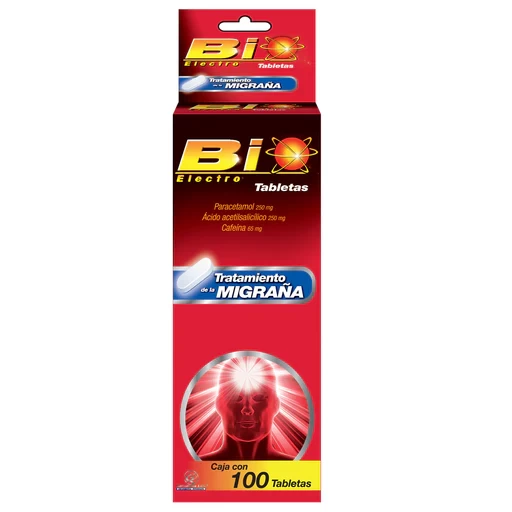 BIOELECTRO X 100 CAFEINA+PARACE+AAS