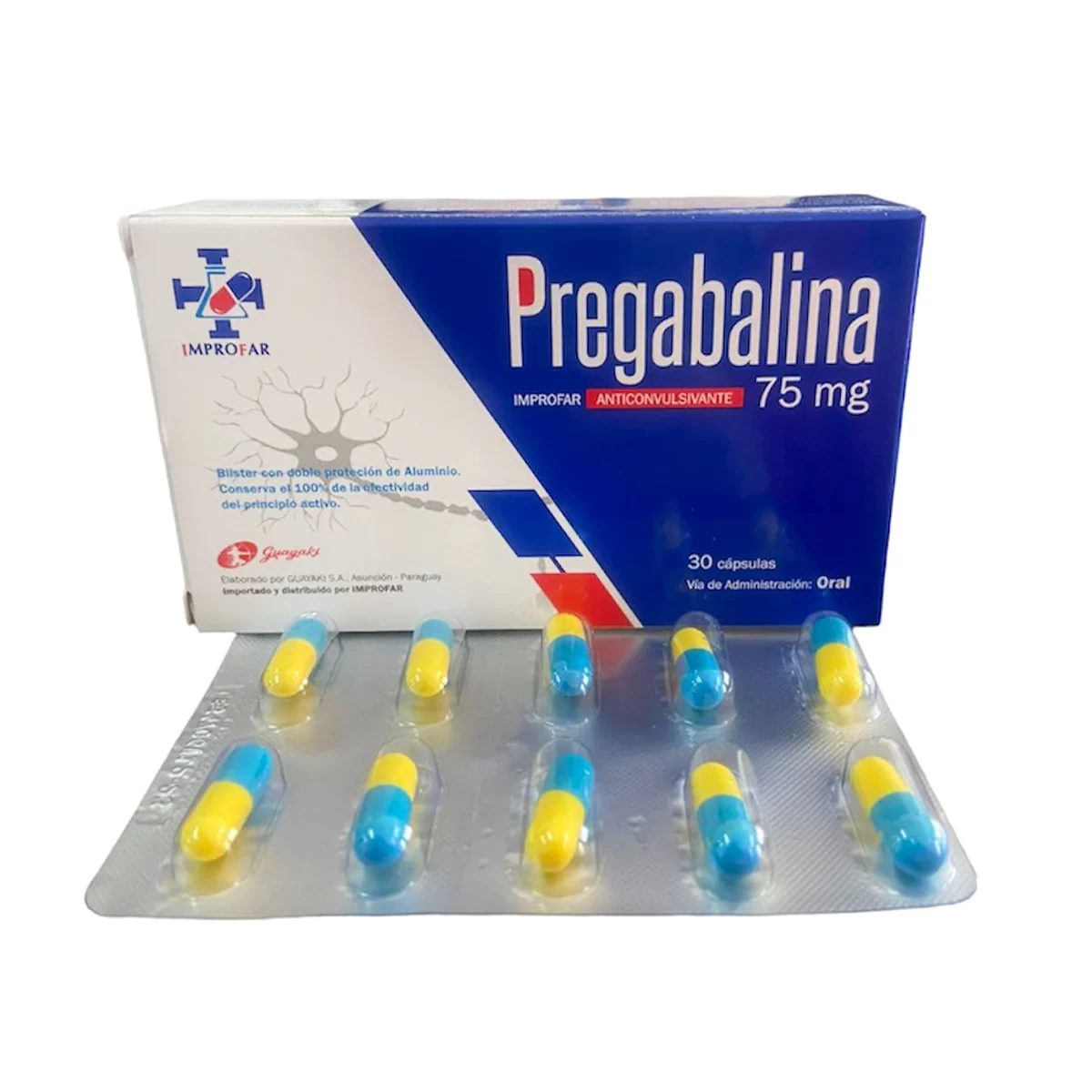 PREGABALINA 75 MG X 30 CAP IMPROFAR