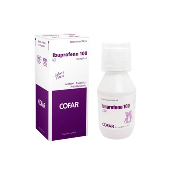 IBUPROFENO 100 MG/5 ML SUSPENSION 100 ML COFAR