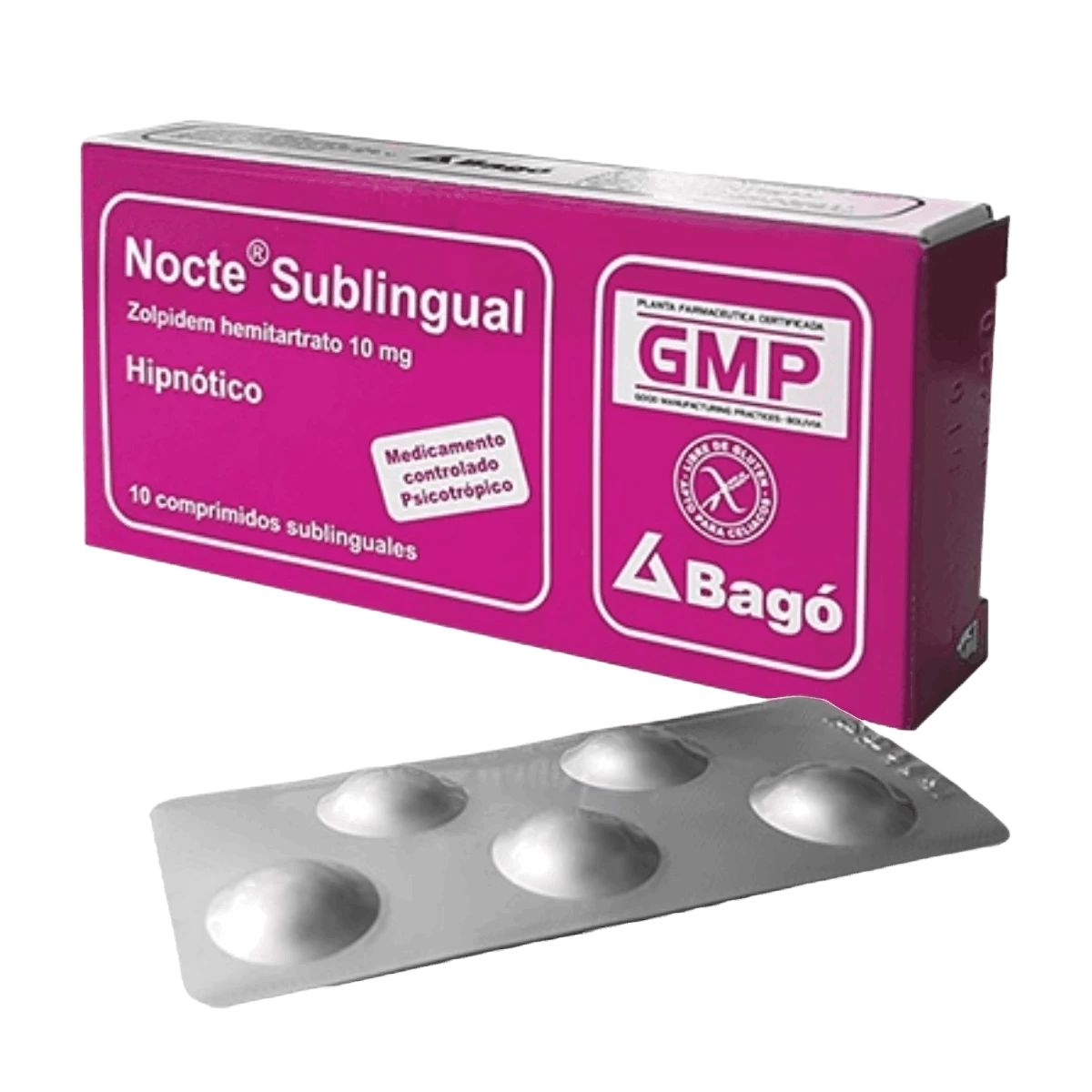 ZOLPIDEM (NOCTE) SUBLINGUAL X 10