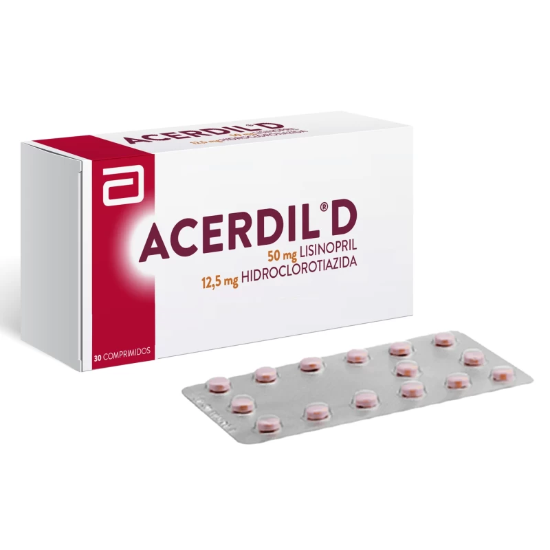 ACERDIL D X 30 COMP LISINOPRIL /HIDROCLOROTIAZIDA