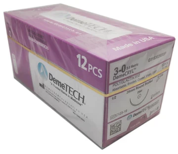 DEMECRYL = VICRYL 3-0 C/A 26MM DEMETECH