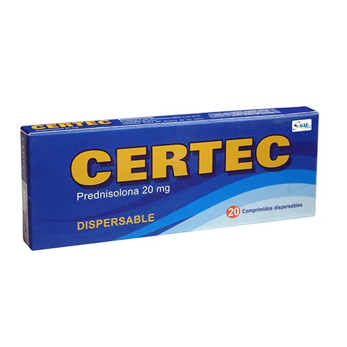 CERTEC 20 MG X 20 (PREDNISOLONA)