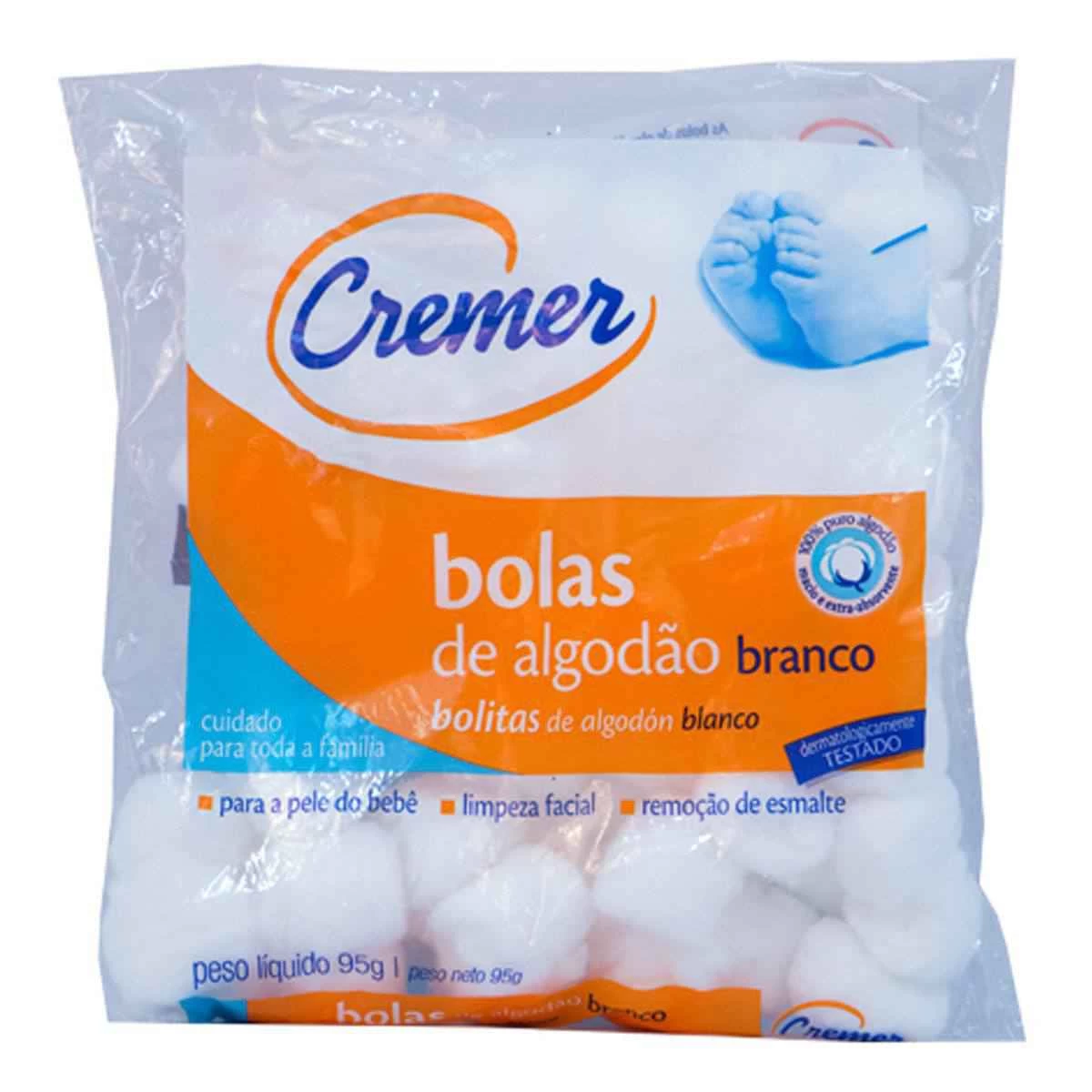 ALGODON EN BOLITAS 95 GR CREMER