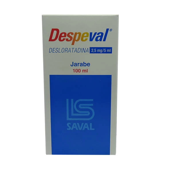 DESPEVAL JARABE 2,5 MG/5 ML X 100 ML (DESLORATADINA)