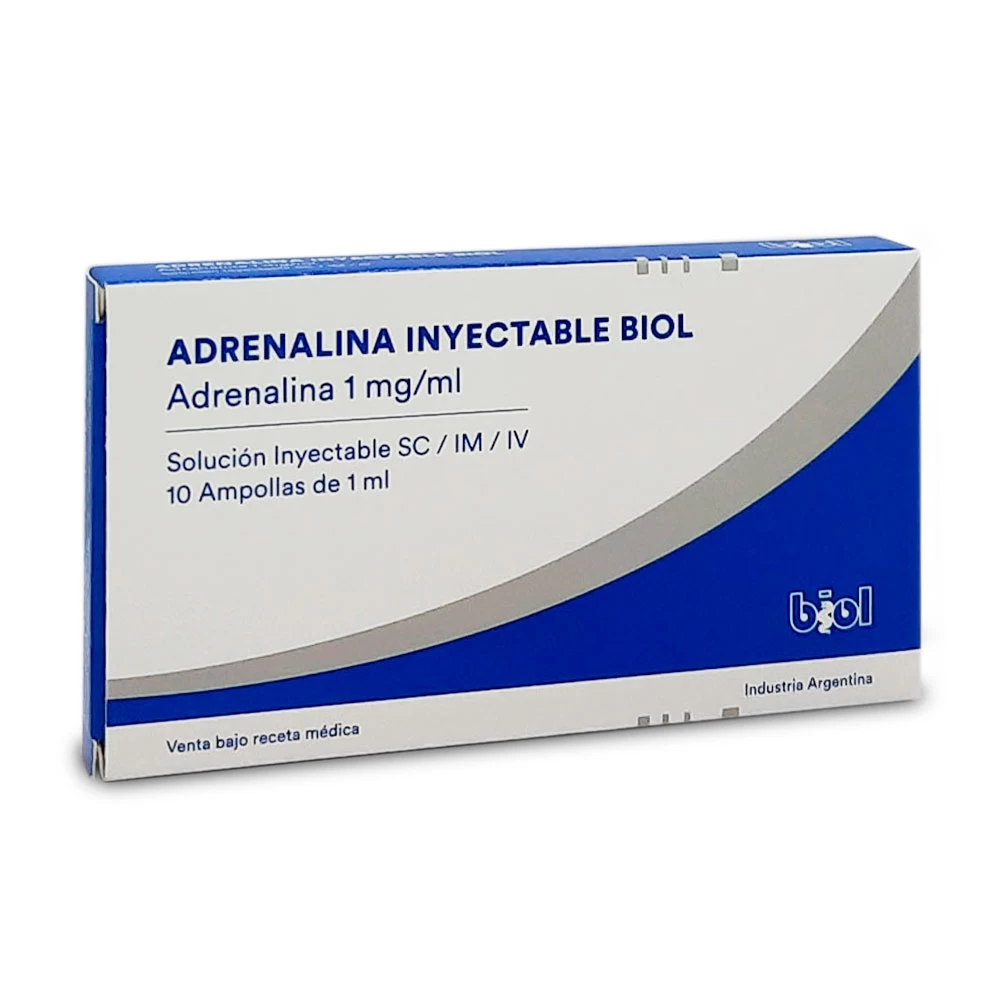 ADRENALINA 1 MG X 1 ML