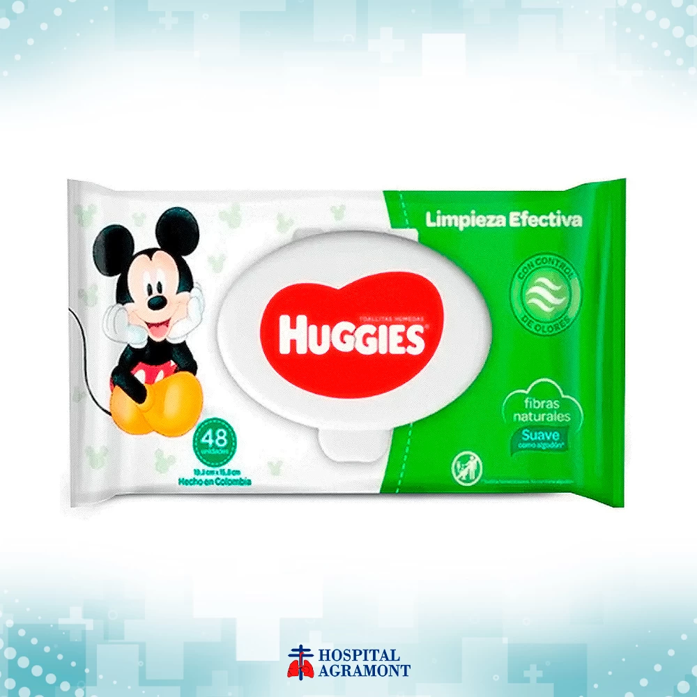 TOALLAS HUM. HUGGIES VERDE ACTVE FRESS X 48