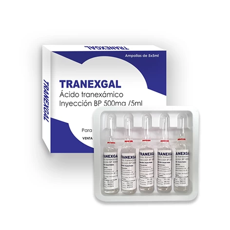 ACIDO TRANEXAMICO 500MG/5ML TRANEXGAL