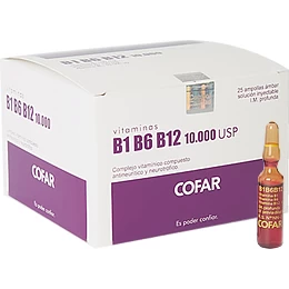 B1 B6 B12 25000 UG/3 ML X 25 AMP