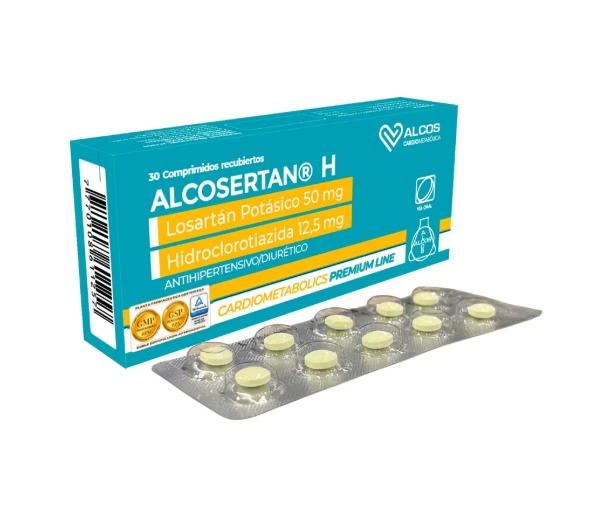 ALCOSERTAN H ( LOSARTAN POTASICO 50 MG +HIDROCLOROTIAZIDA 12.5 MG )
