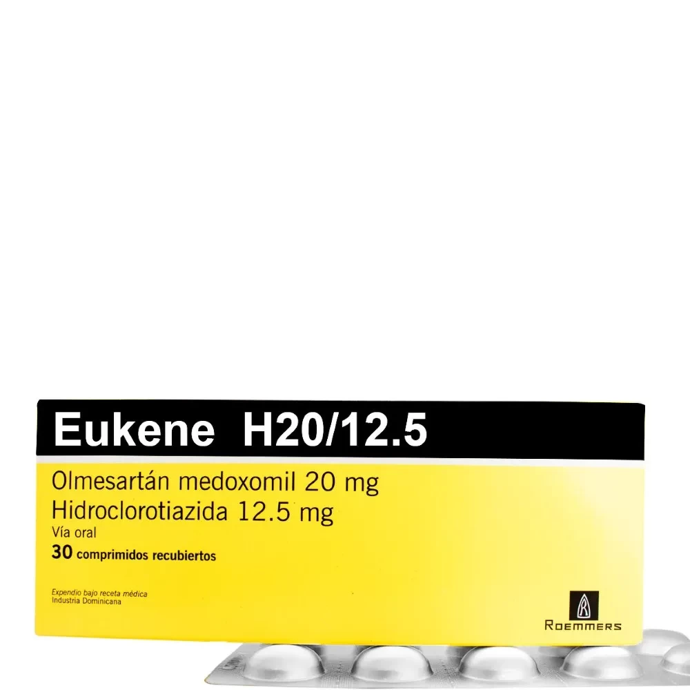 EUKENE H 20/12.5 MG ( OLMESARTAN MEDOXOMIL 20MG+HIDROCLORotIAZIDA 12.5 MG) X 30comp