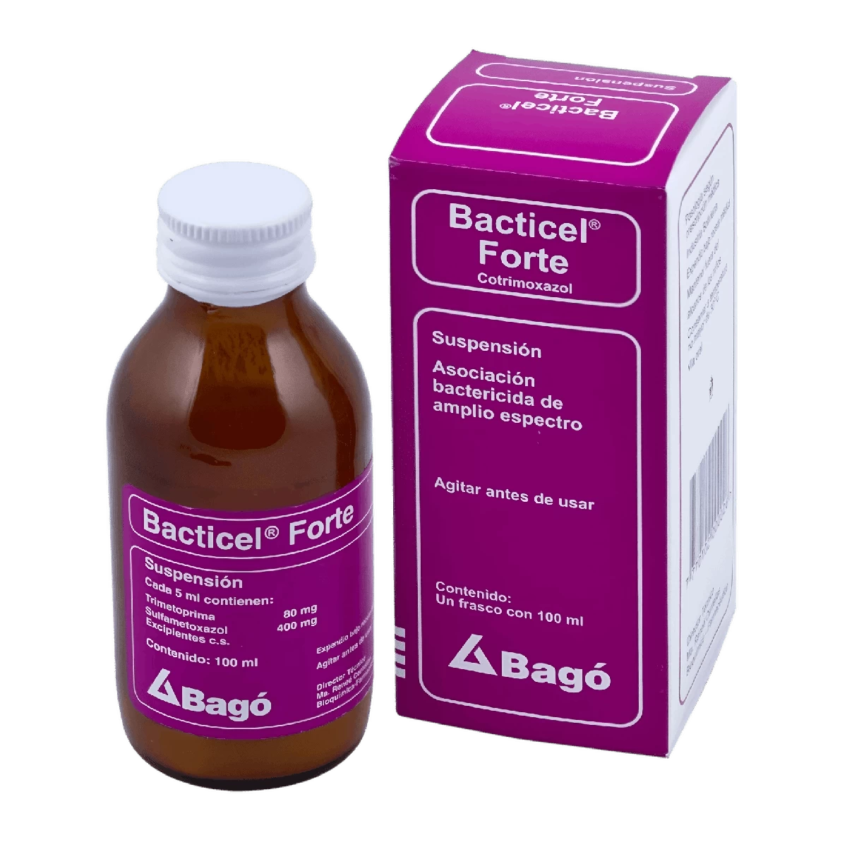 BACTICEL FORTE SUSP. 100 ML (TRIMETOPRIMA/SULFAMETOXAZOL)